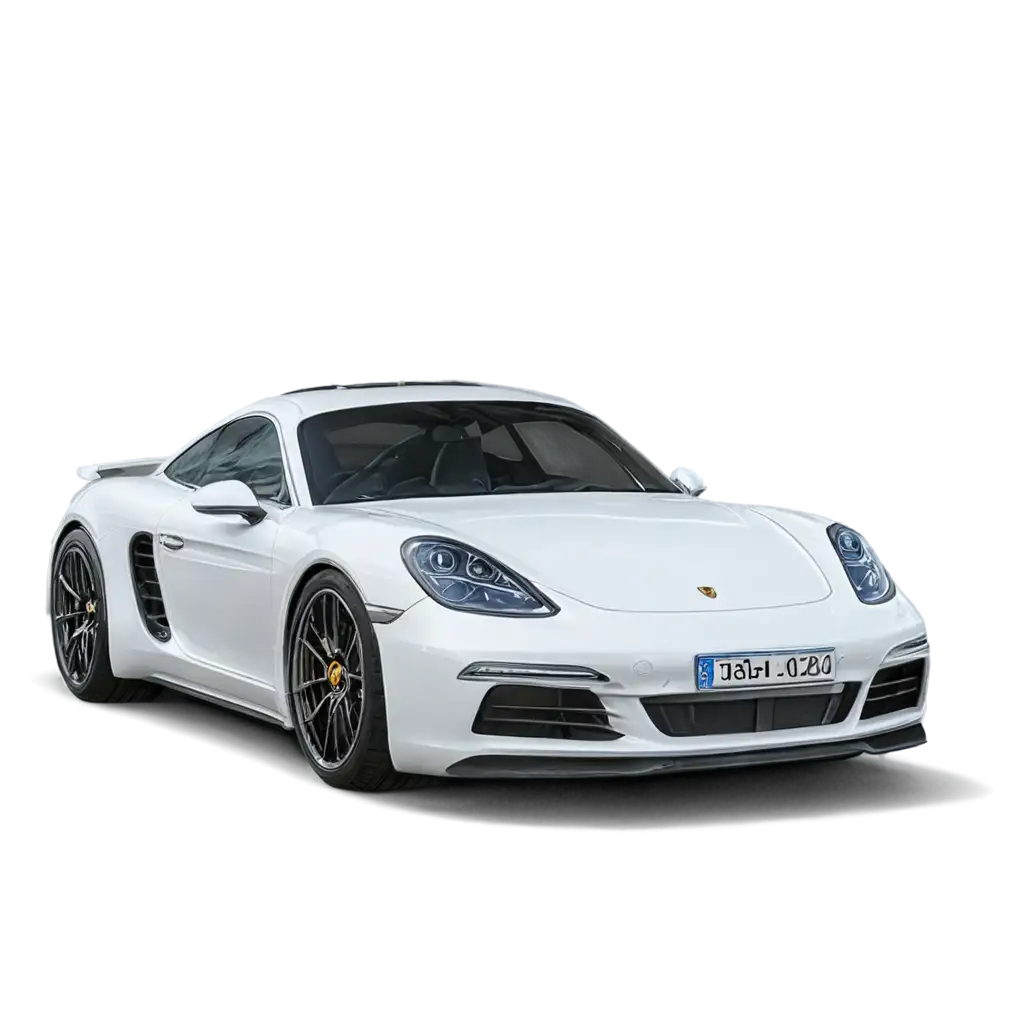 a white Porsche