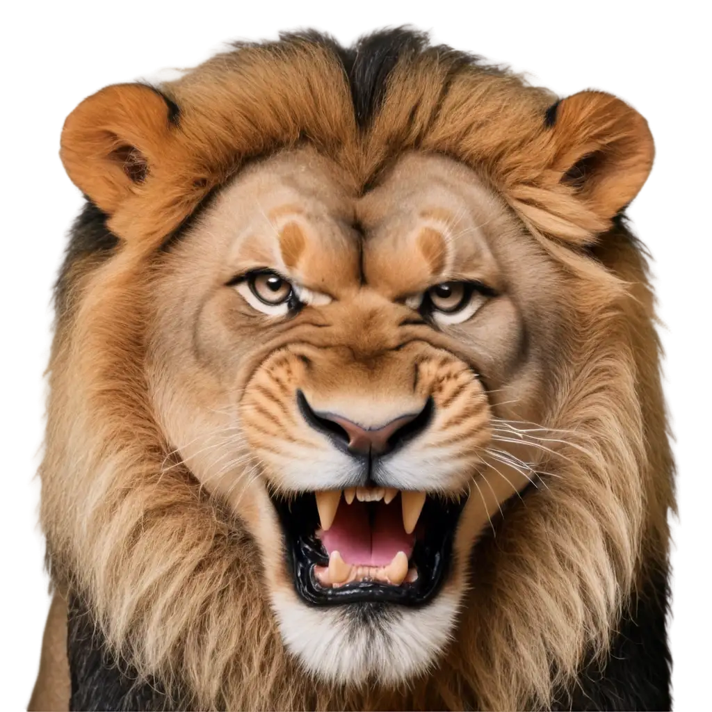 Realistic-Angry-Lion-Face-PNG-Striking-Black-and-White-Image