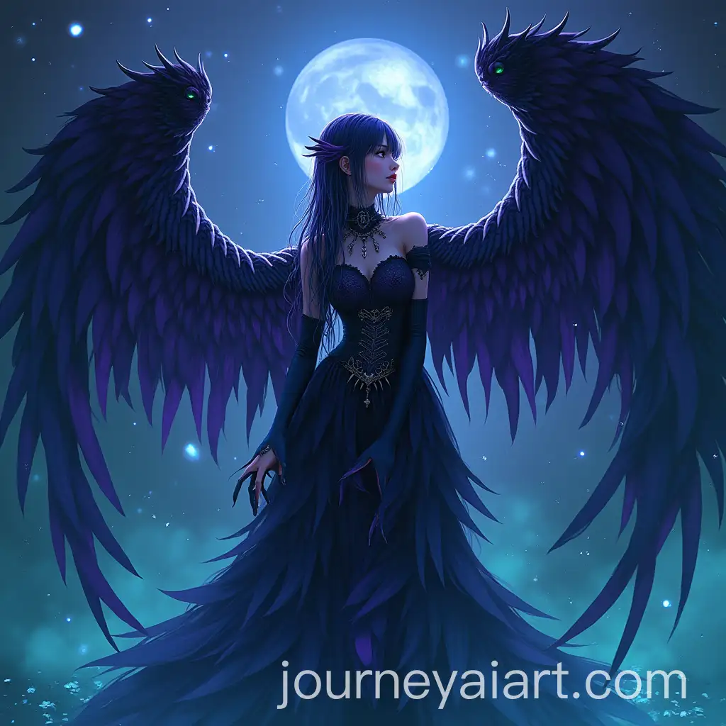 Gothic-Angel-with-Snake-in-Mystical-New-Year-Scene