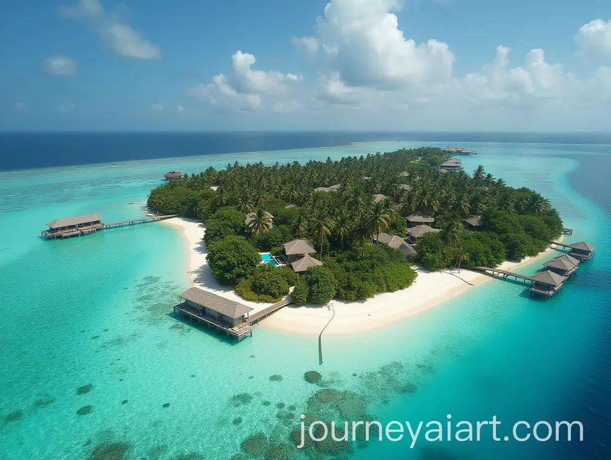 Large-Campsite-in-the-Maldives-Surrounded-by-Tropical-Landscape