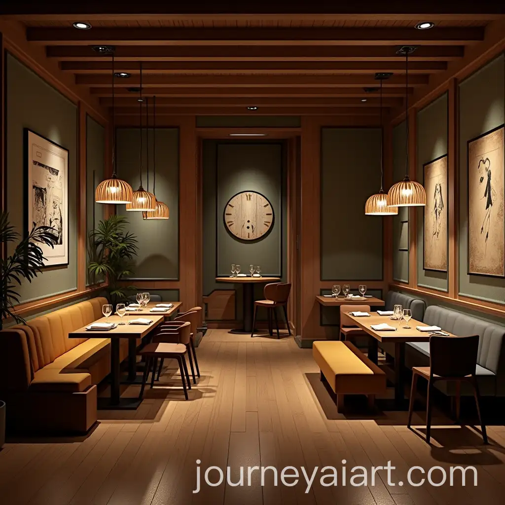 Japanese-Concept-Relaxing-Cafe-Transforming-Into-Cozy-Pub-at-Night