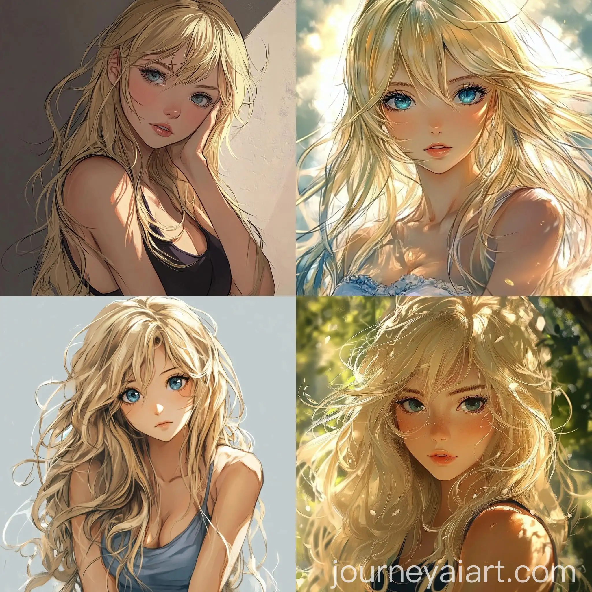 Blonde-Anime-Girl-Portrait-with-Soft-Lighting