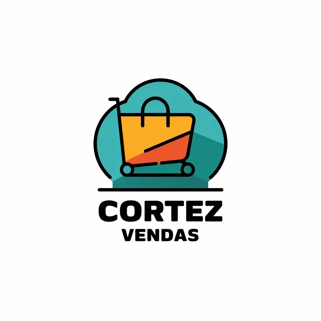 LOGO Design for Cortez Vendas Vector Style with Vendas Symbol Moderate Design for Retail Industry