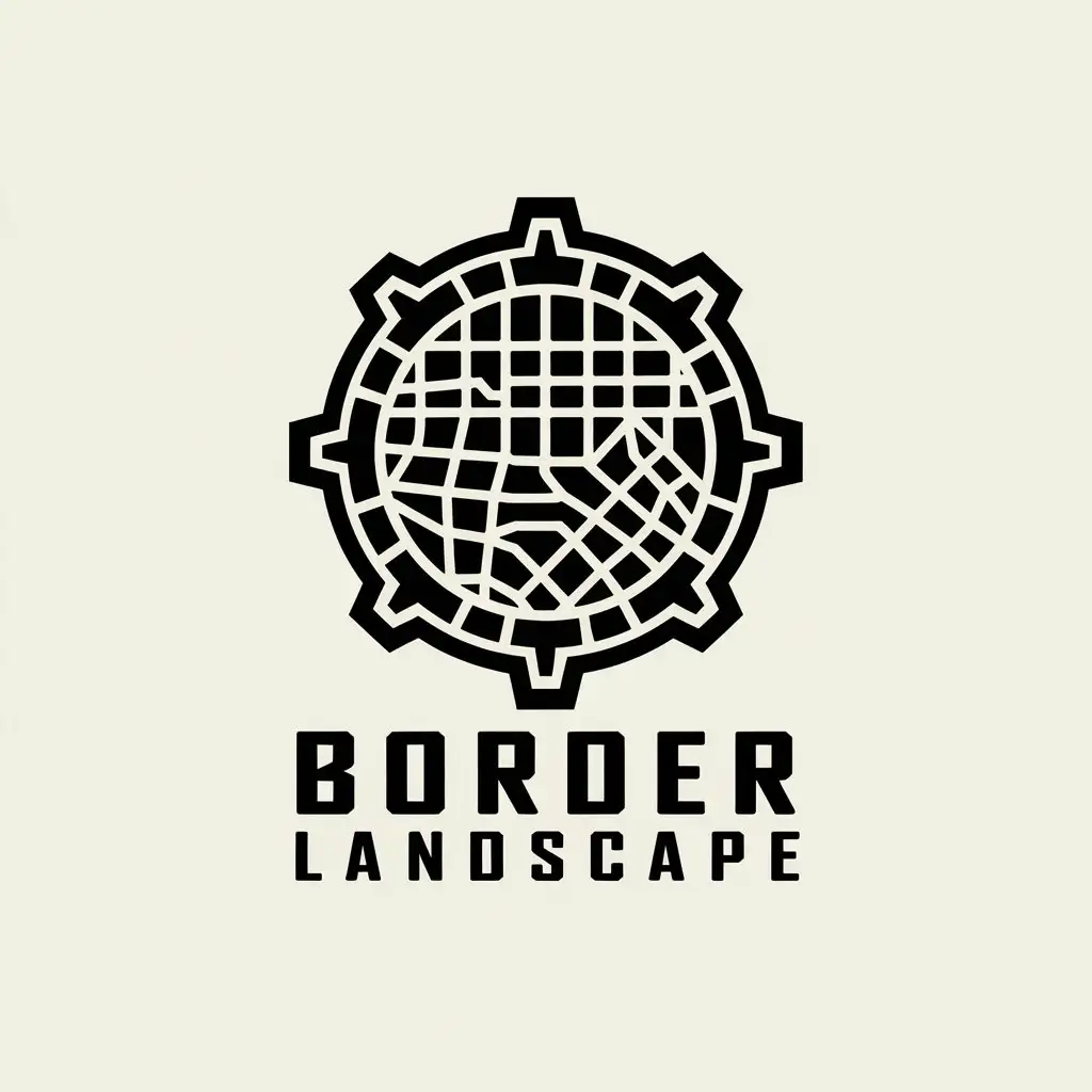 LOGO Design for Border Landscape Military Style Map with VR Puzzle Theme