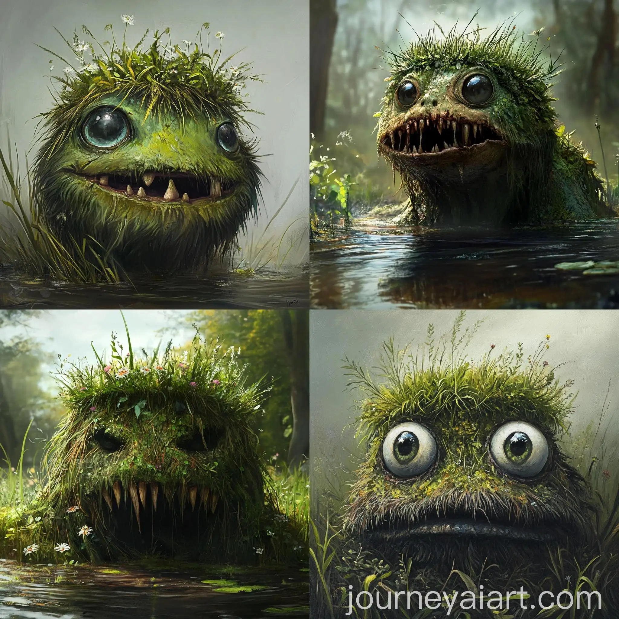 Swamp-Monster-with-Grass-Crown