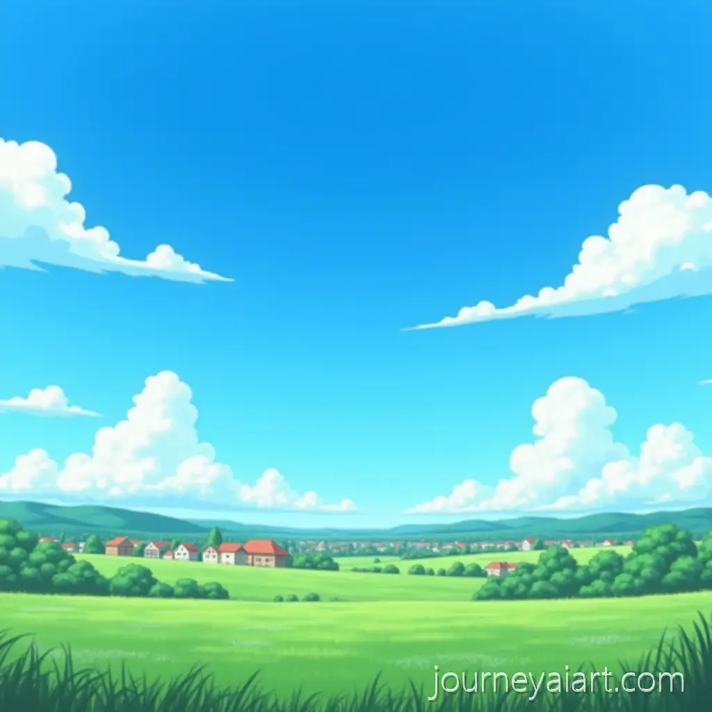 Cinematic-Studio-GhibliInspired-Countryside-Landscape-with-Peaceful-Town-and-Blue-Sky