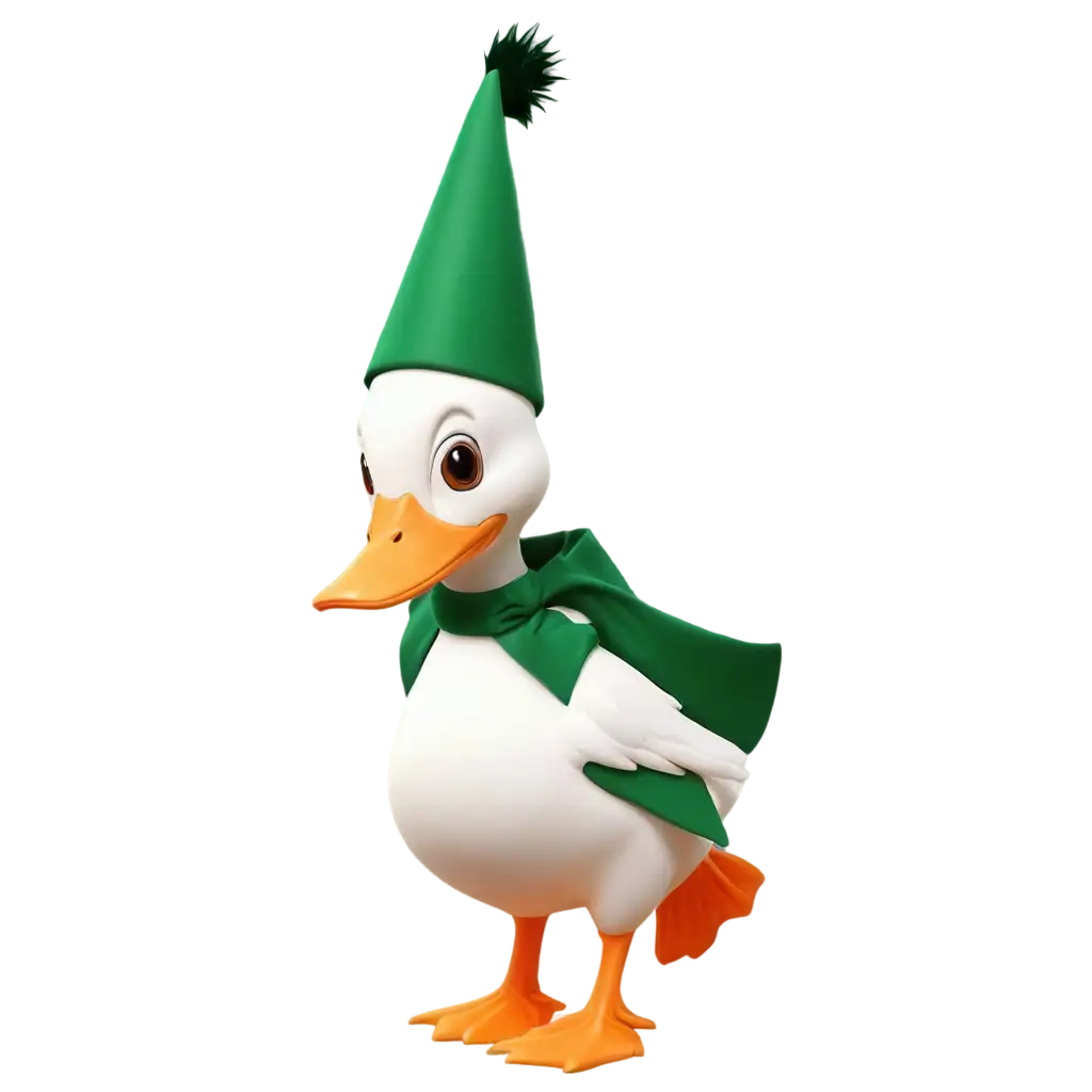 Duck-Mascot-Logo-PNG-Image-AIGenerated-Background-for-Versatile-Branding