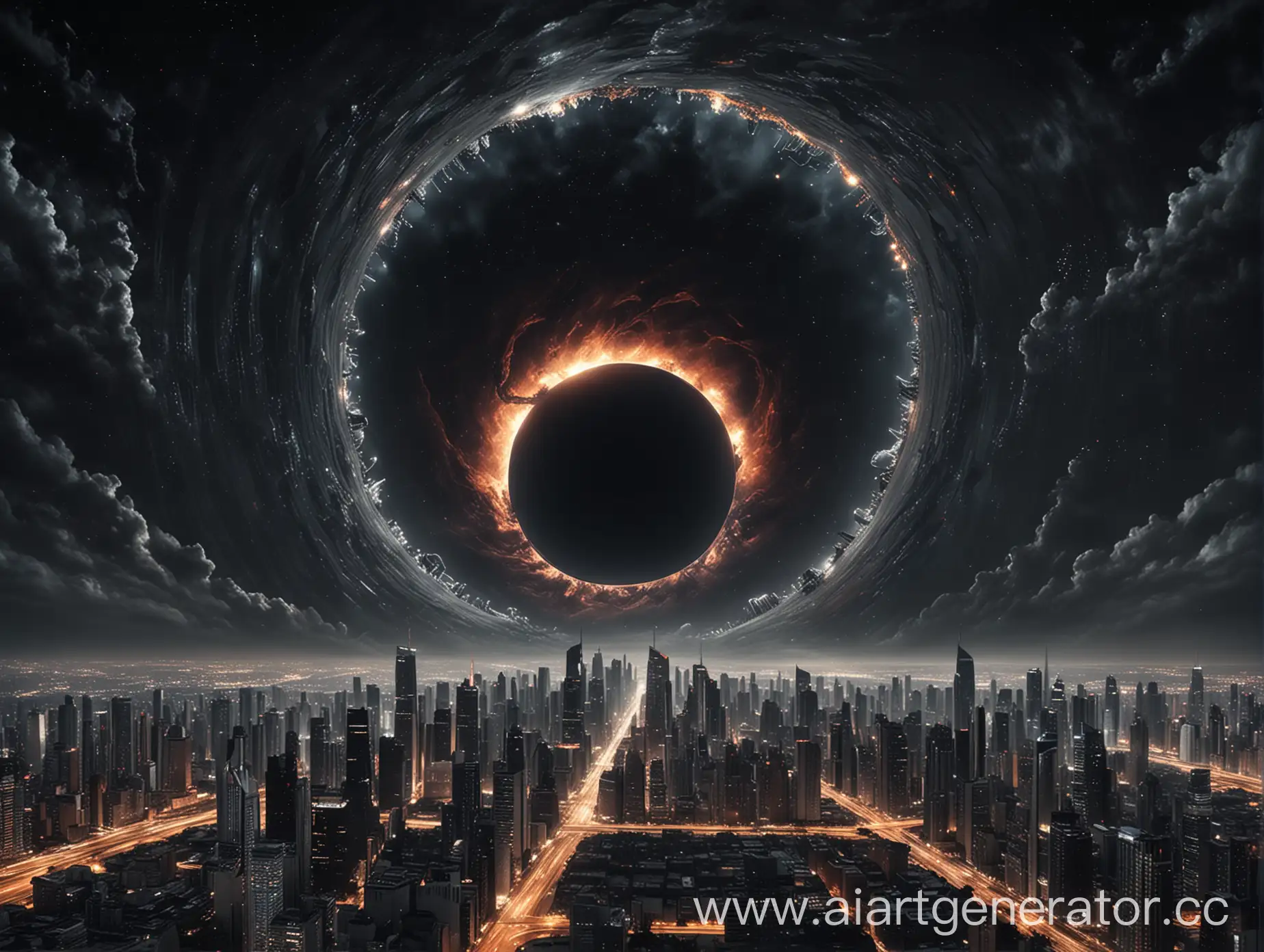 Giant-Black-Hole-Illuminating-Night-Megapolis-Sky