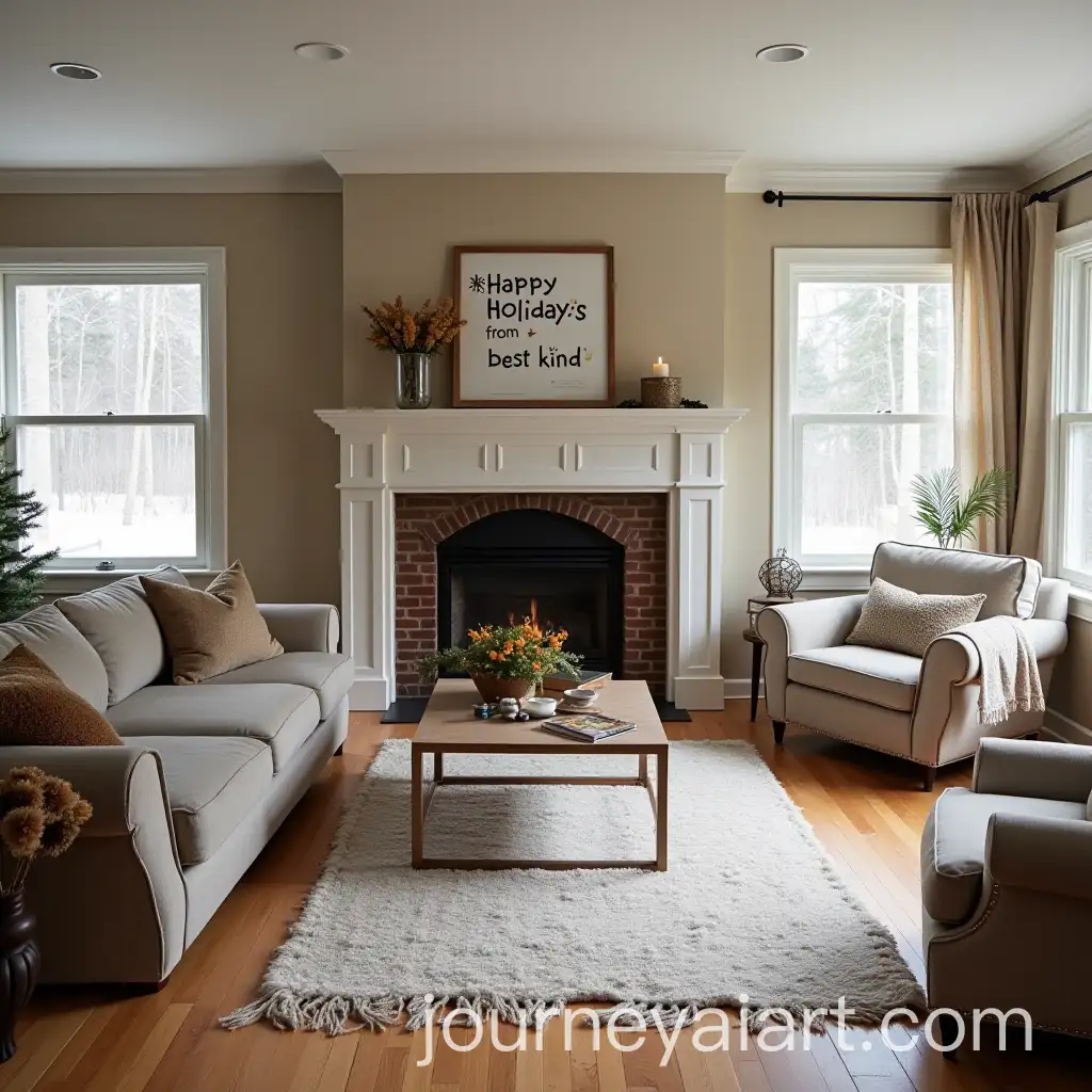 Living-Room-Undergoing-Renovation-with-Holiday-Greetings-Sign