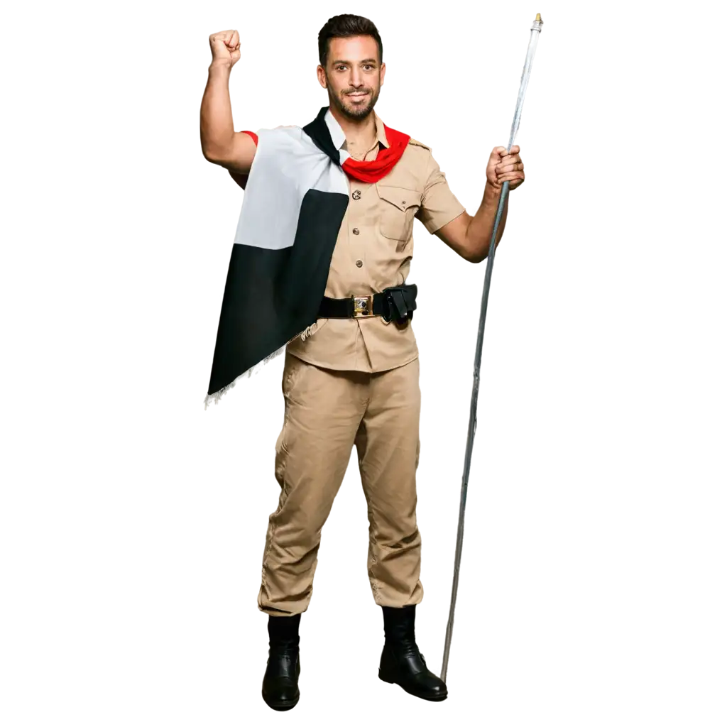 Old-Egyptian-Soldier-Holding-Egypt-Flag-PNG-Image-Historical-Patriotism-Captured