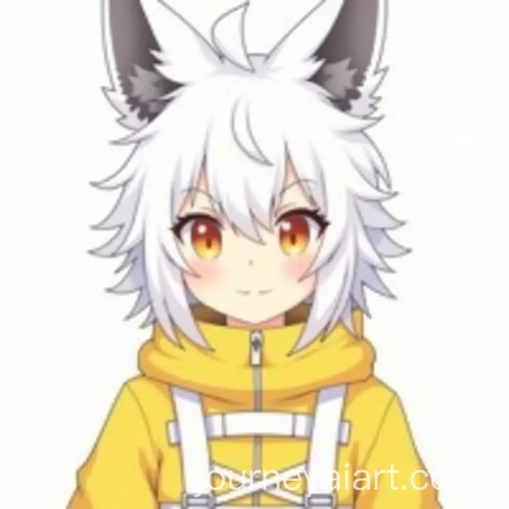 Anthropomorphic-Female-Character-with-Fox-Ears-in-Yellow-Jacket-and-Tactical-Chest-Rig