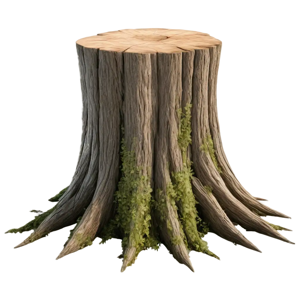 Stump-PNG-Image-Photorealistic-HighResolution-Octane-Render-for-Enhanced-Visual-Quality