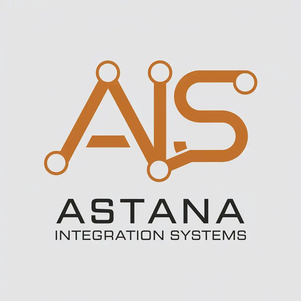 LOGO Design For Astana Integration Systems Vector Design with AIS Text