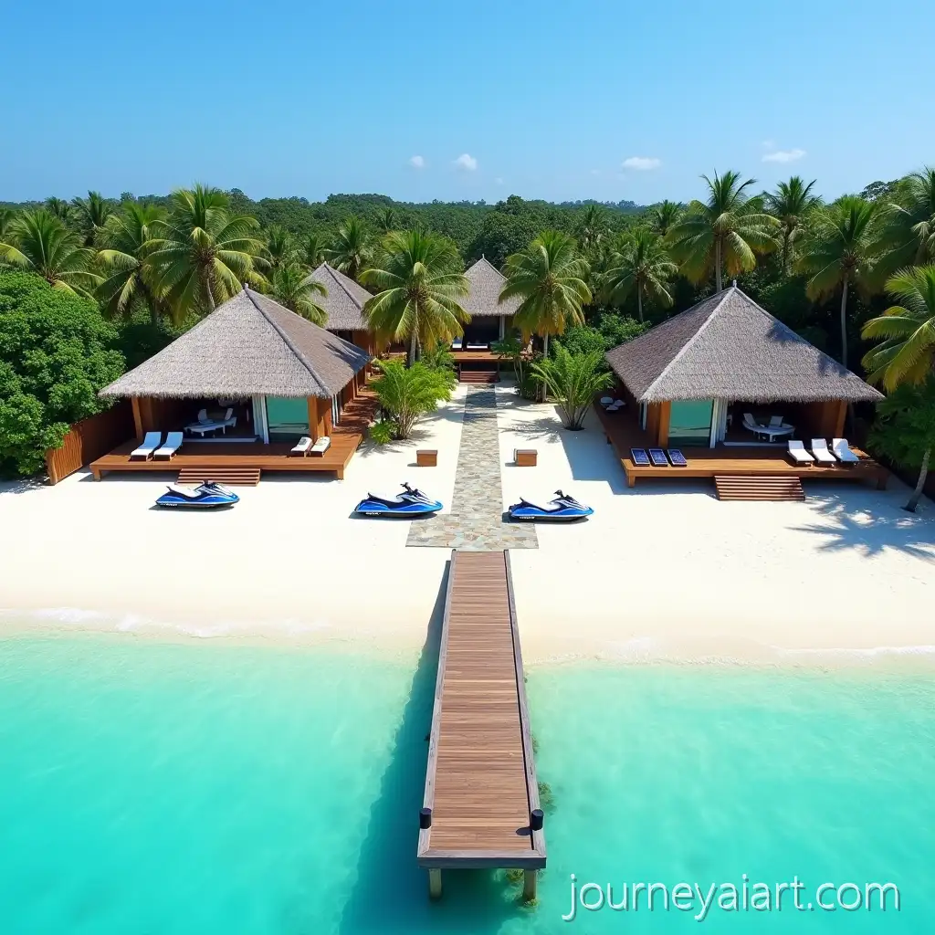 Aerial-View-of-Luxurious-Tropical-Villas-on-a-Philippine-Beach-with-Turquoise-Ocean-and-Lush-Jungle