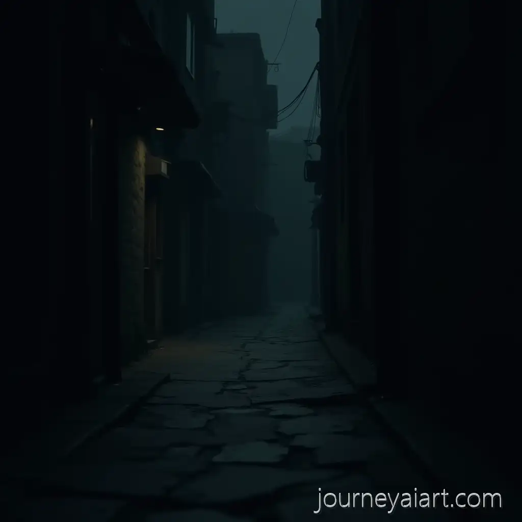 Eerie-Dark-Alley-in-a-Dreamlike-Visual-Novel-with-Organic-DecDark-dreamlike-alleywayay