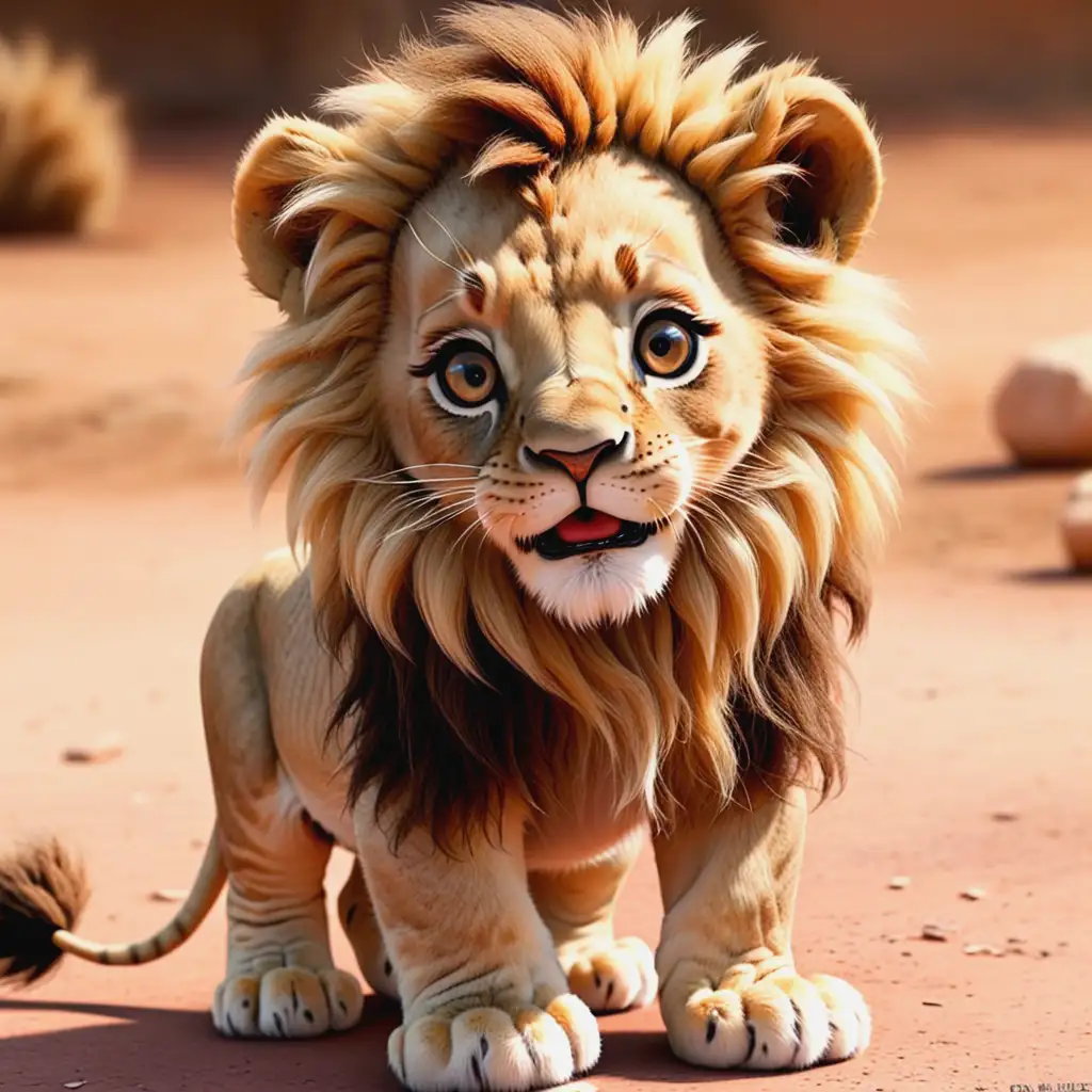 cute lion