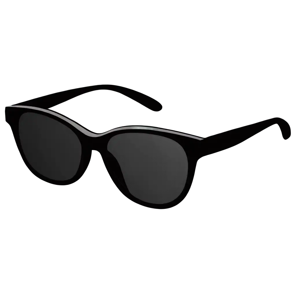 HighQuality-Isolated-PNG-Icon-of-Black-Sunglasses-with-Dark-Lenses-and-Black-Frame-for-Versatile-Usage