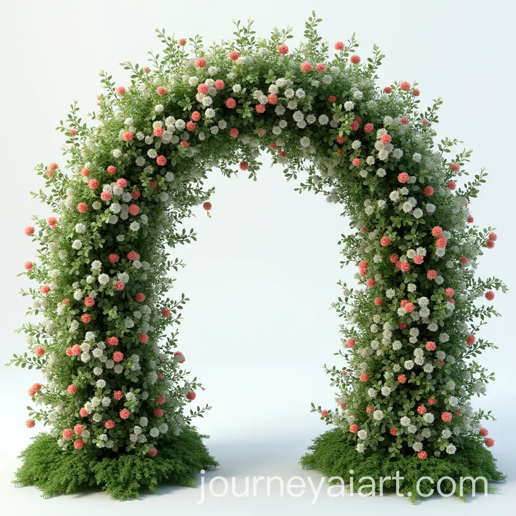 Ethereal-Babys-Breath-Wedding-Arch-A-Whimsical-Garden-Setting