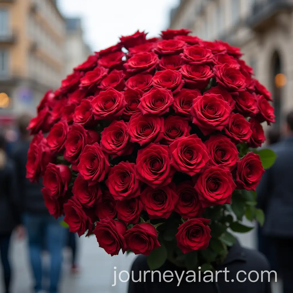 Large-Bouquet-of-Red-Roses-in-the-Streets-of-Katowice
