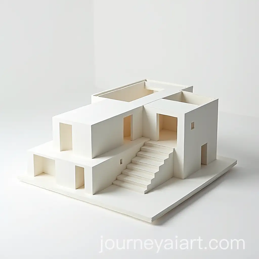 ThreeDimensional-Model-of-Hierarchical-Structure-with-Central-Staircase