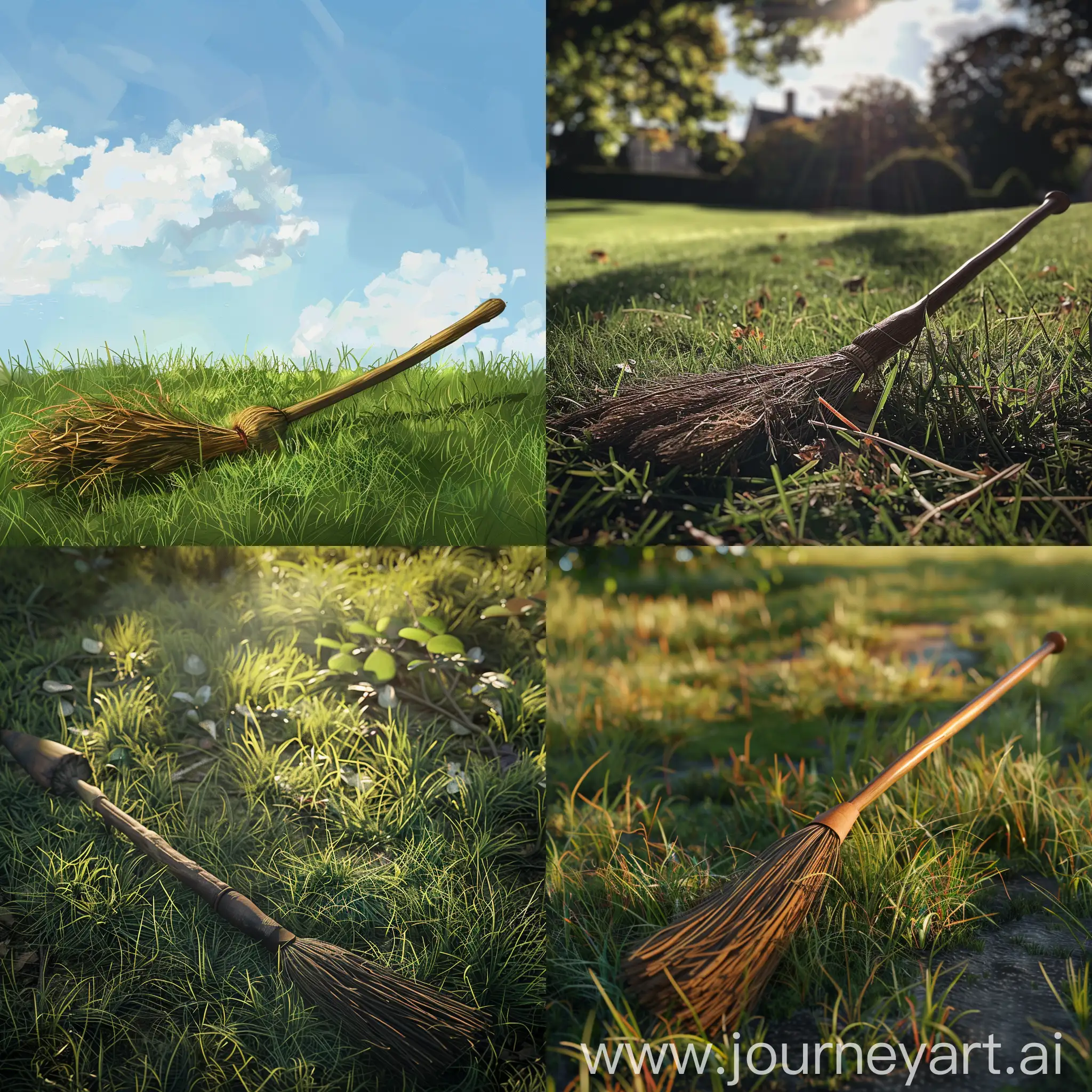 Sunny-Day-with-Harry-Potters-Broom-on-Grass