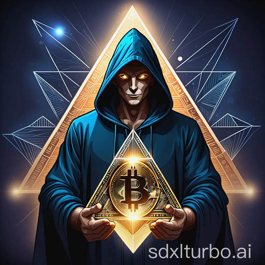 Illuminated-Man-Surrounded-by-Cryptocurrency-Symbols-Bitcoin-and-Ethereum