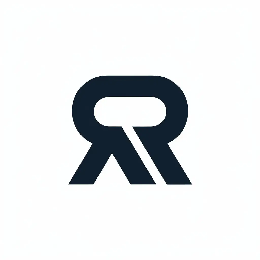 LOGO Design for RR BacktoBack R Symbol with Modern and Clean Style for Internet Industry