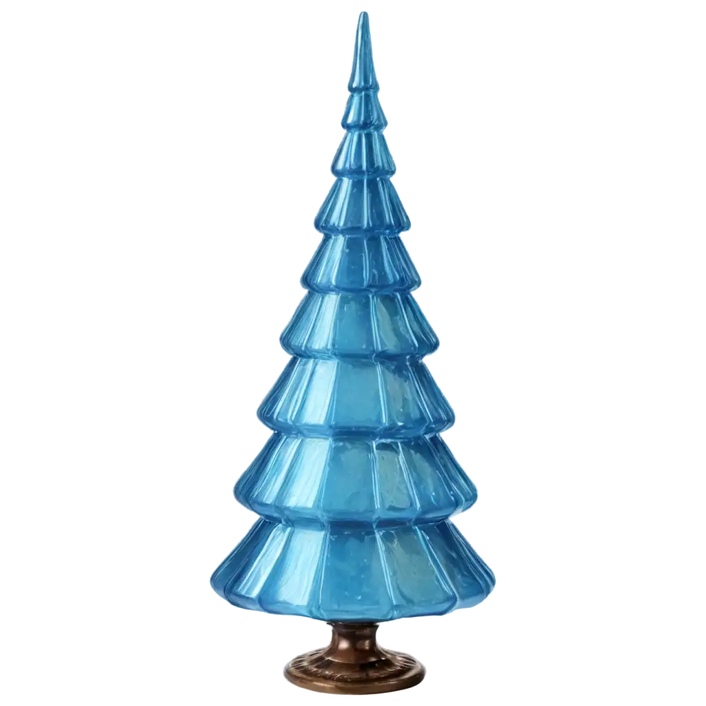 Blue-Glass-Christmas-Tree-PNG-Perfect-for-Holiday-Designs-and-Festive-Projects