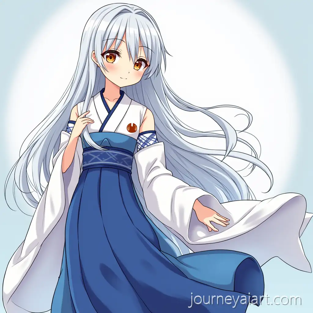 Kimetsu-no-Yaiba-Girl-with-White-Hair-in-Deep-Blue-Haori-with-Moon-Symbol