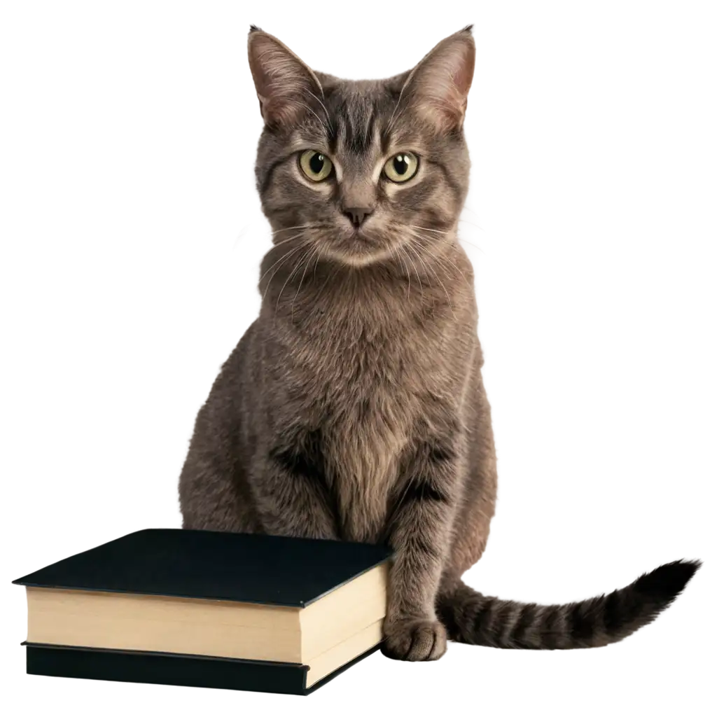 Mystical-Cat-with-Books-and-Potions-PNG-Image-for-Magical-Designs