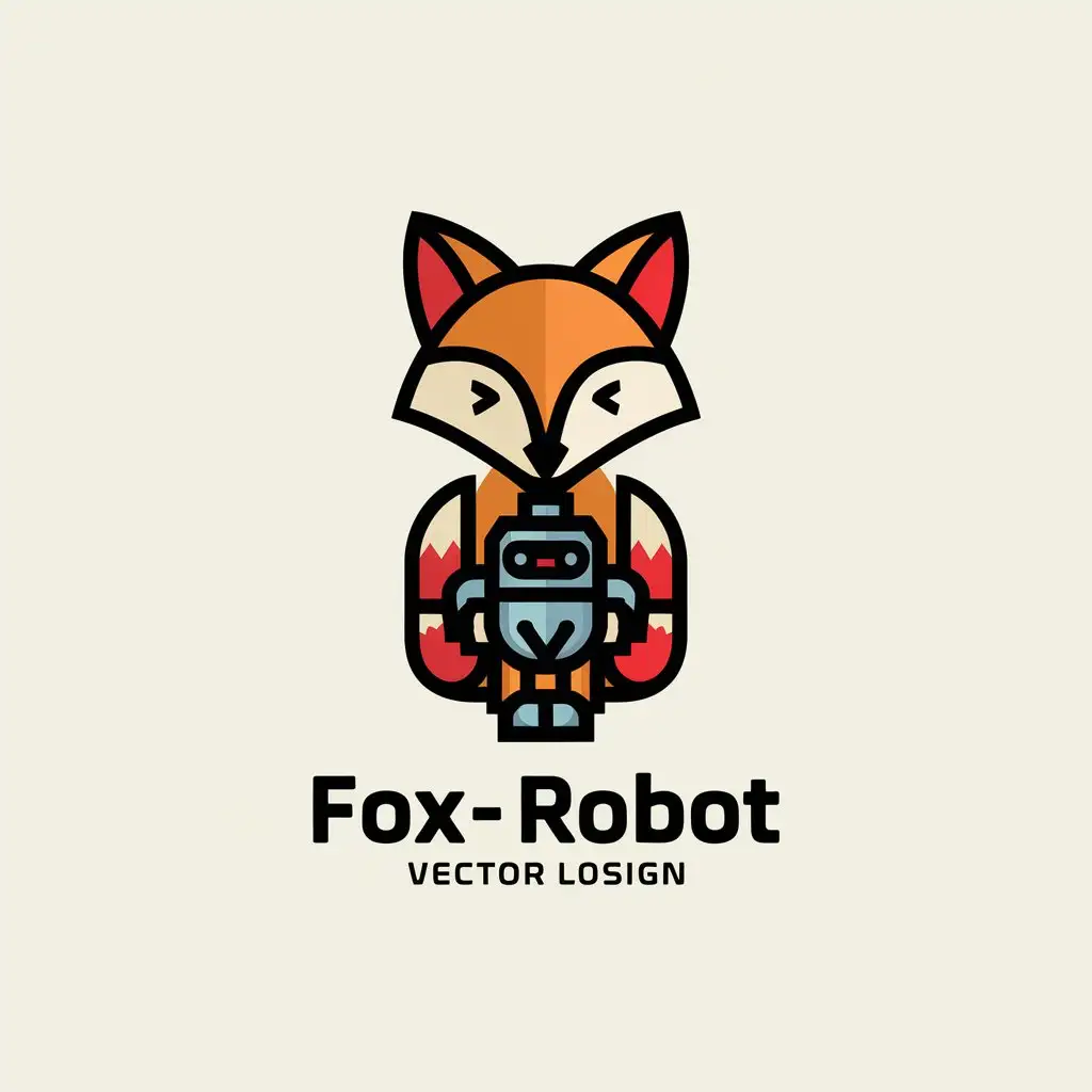 LOGO-Design-For-FoxRobot-Modern-Vector-Logo-with-Red-Fox-Theme