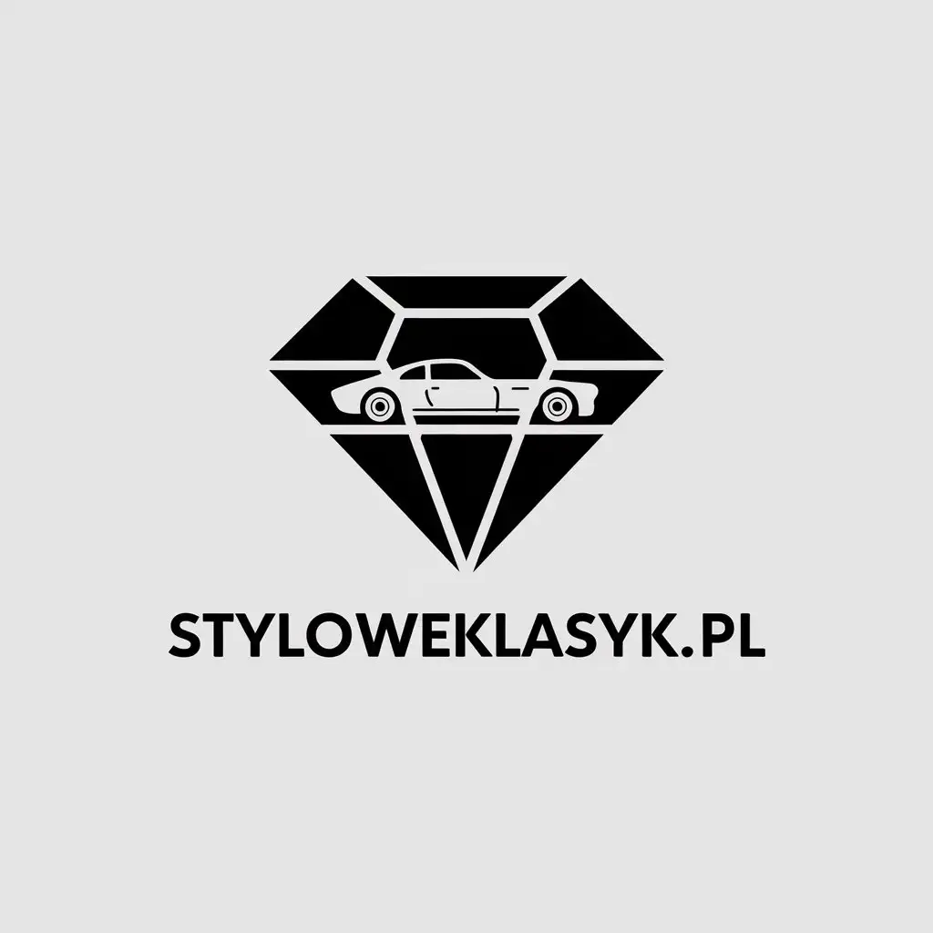 LOGO Design for StyloweKlasykipl Diamond Classic Coupe Car in Minimalistic Automotive Theme