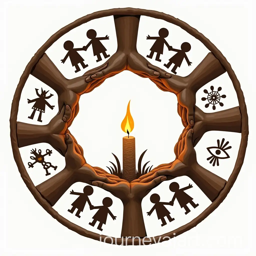 Spiritual-Unity-and-Colombian-Indigenous-Symbols-in-an-Intertwined-Circle