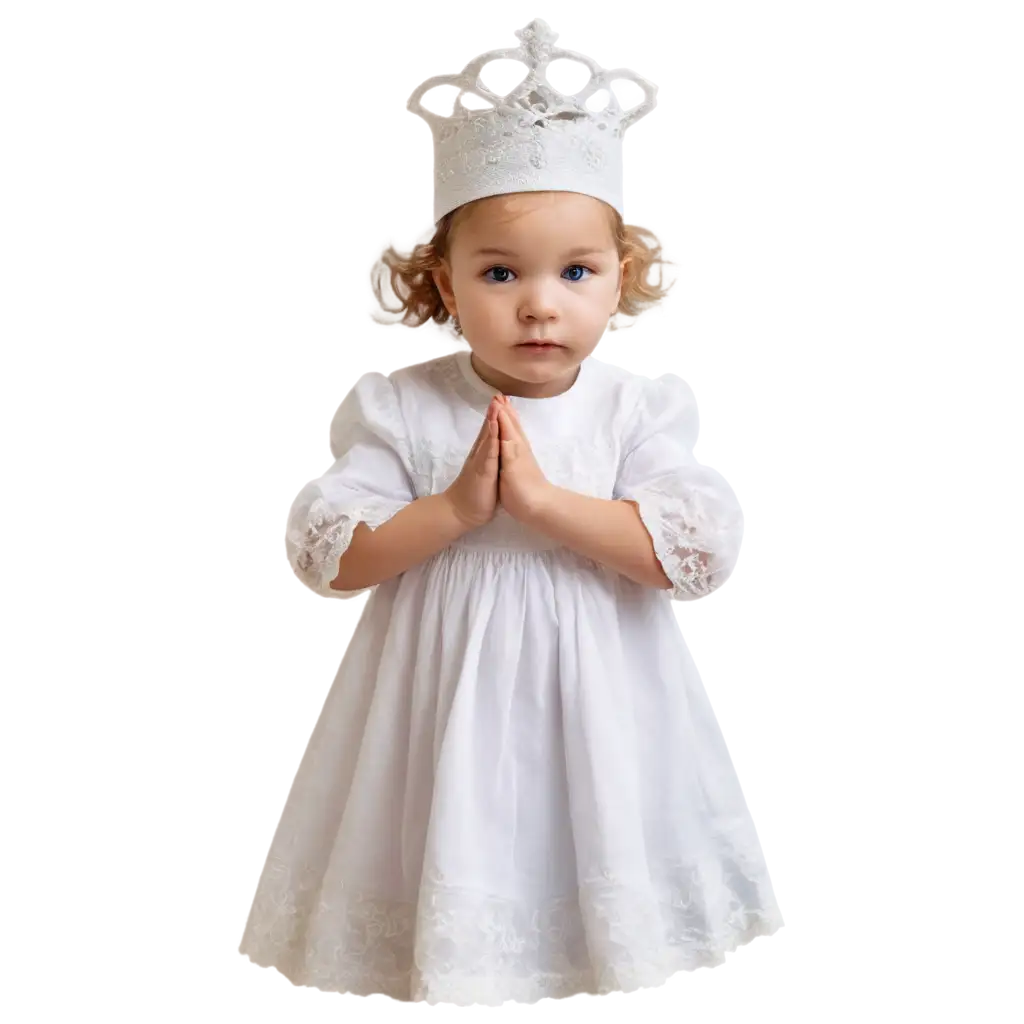 PNG-Image-of-a-One-to-TwoYearOld-Child-in-Baptism-Clothes