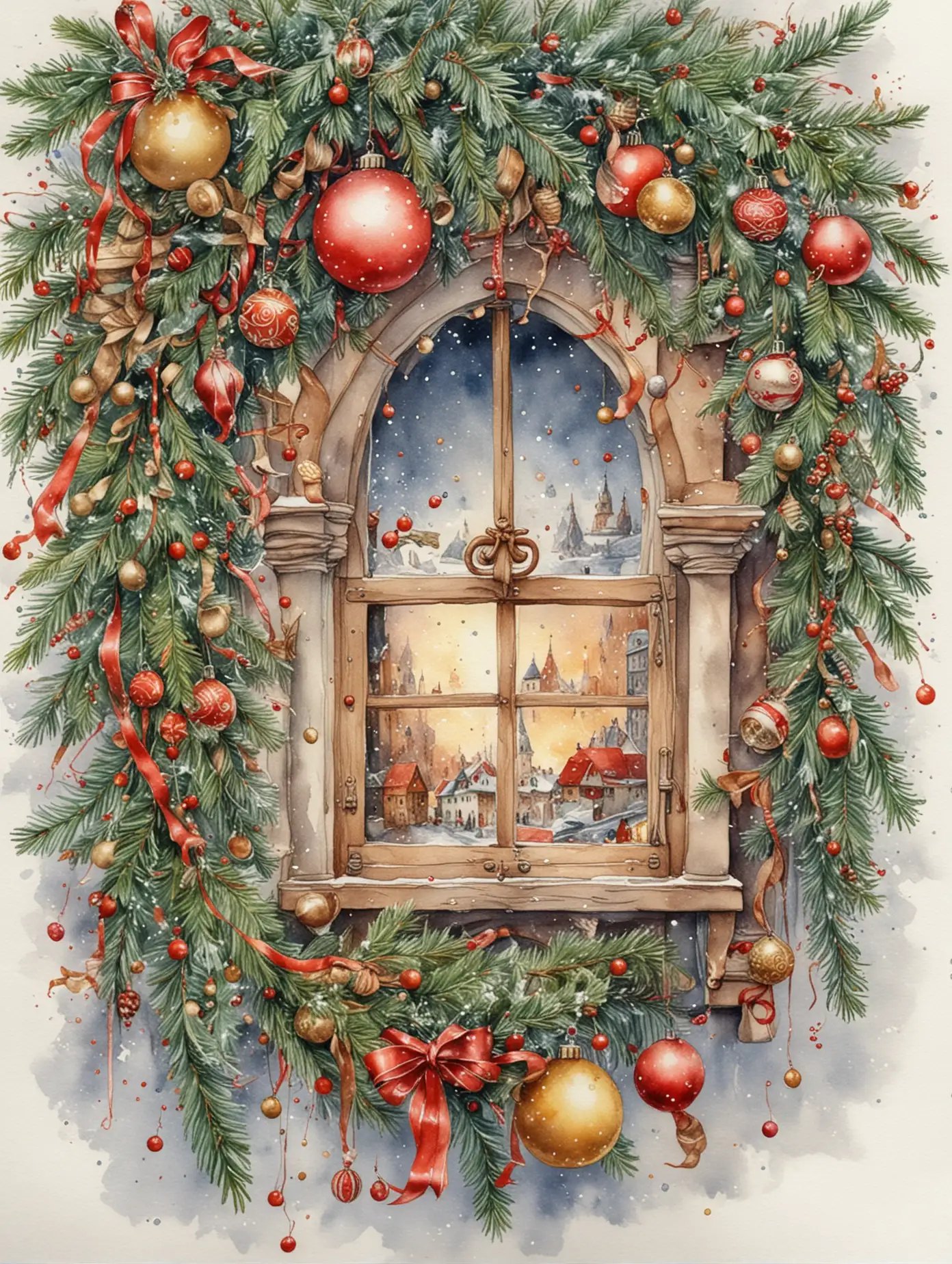 New-Year-Holiday-Celebration-in-Watercolor-High-Quality-Detailed-Drawing