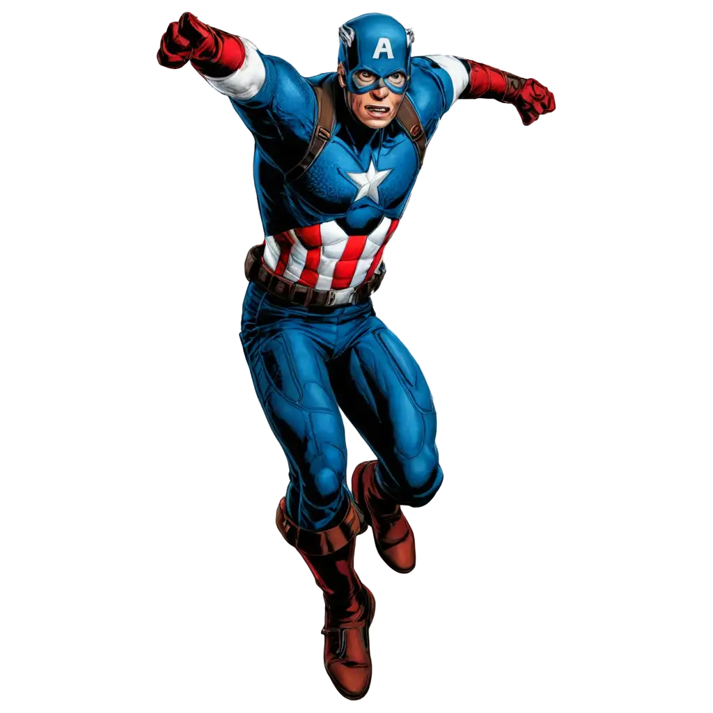 Captain-America-Flying-PNG-Image-HighQuality-and-Transparent-Artwork-for-All-Your-Projects