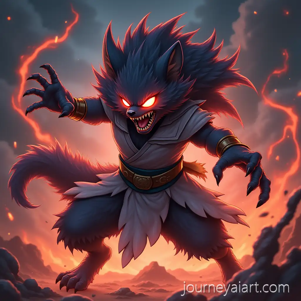 Aggressive-Anime-Character-in-Battle-Pose-with-Glowing-Eyes-and-Lightning