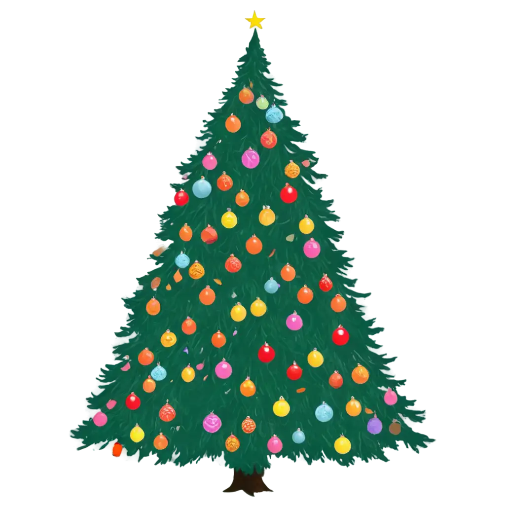 Minimalist-New-Years-Tree-PNG-Without-Toys-HighQuality-Image-for-Creative-Projects