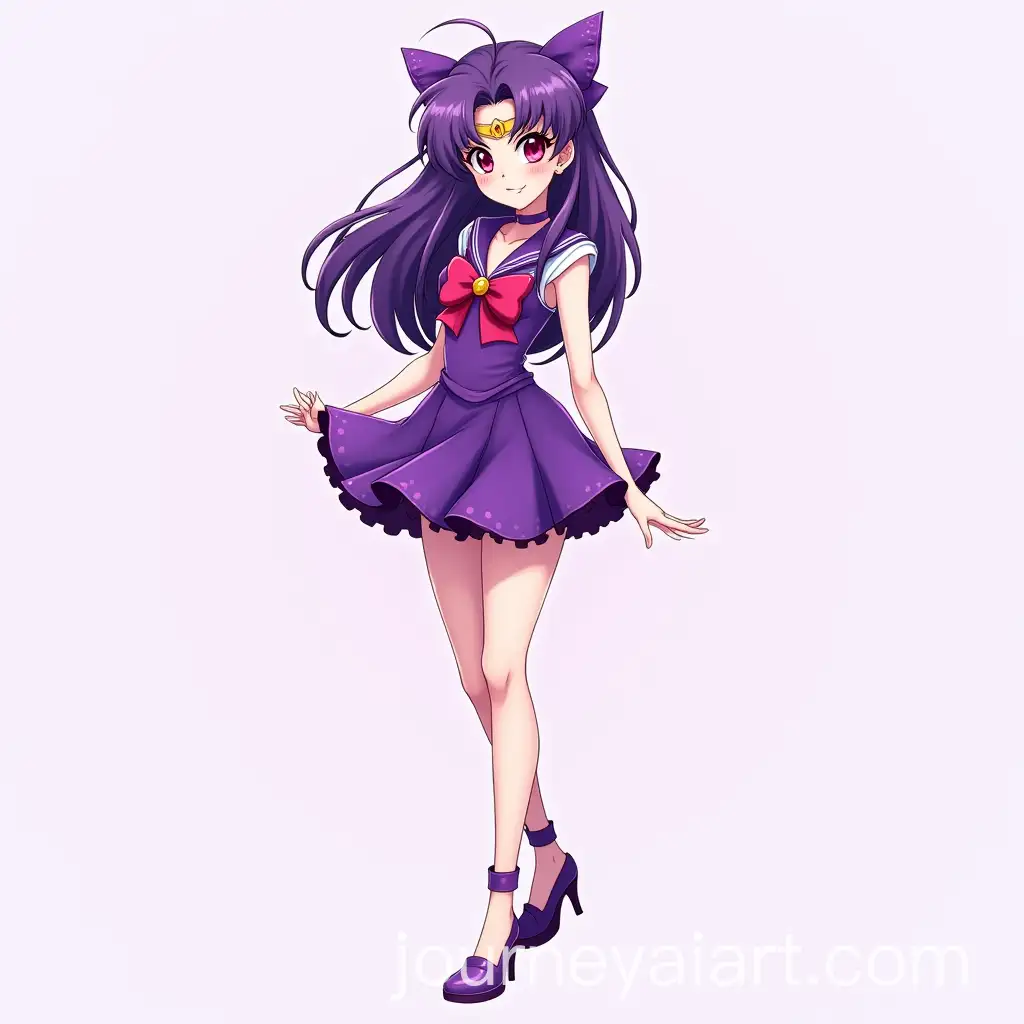Anime-Girl-in-Purple-Party-Dress-with-Red-Eyes-and-High-Heels