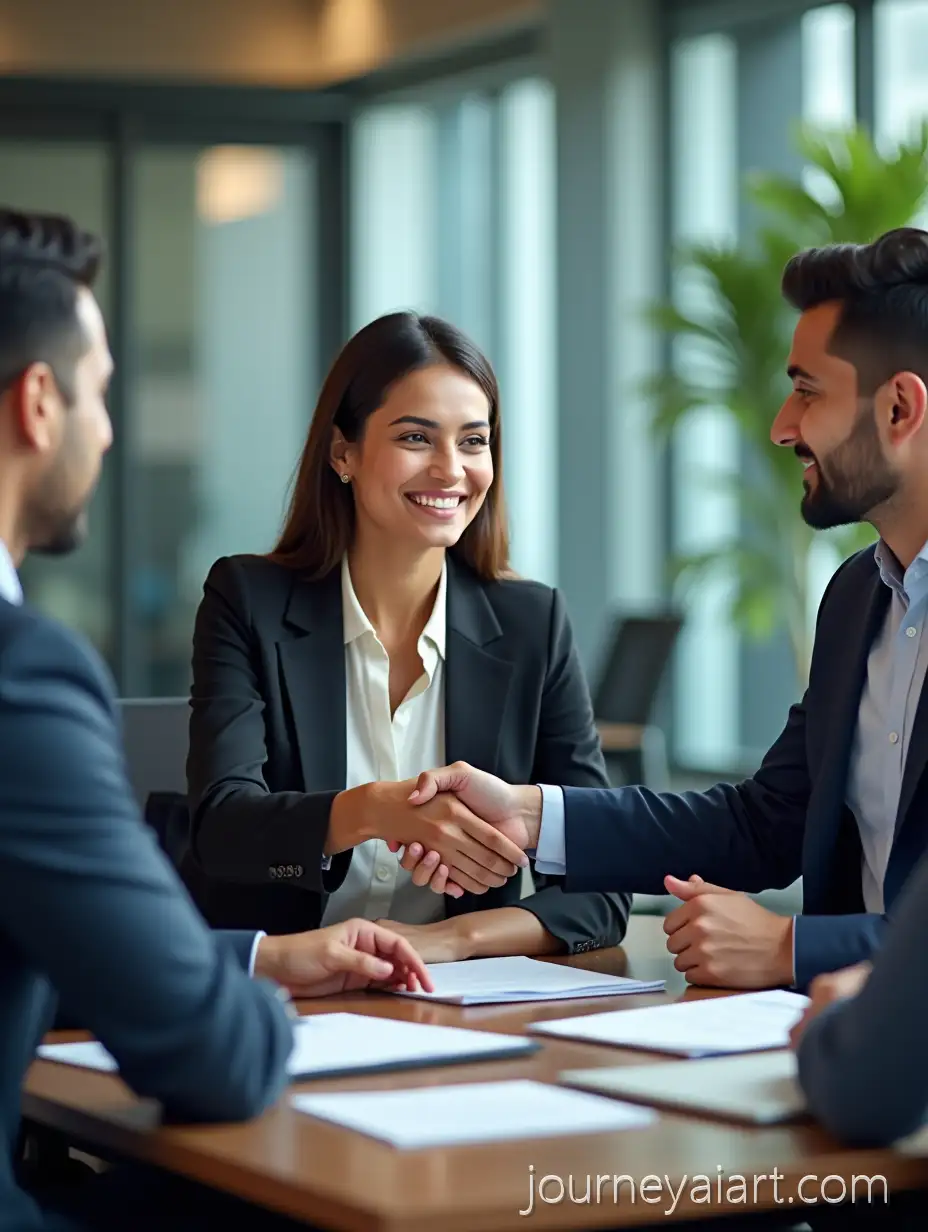 Professional-BusinessBusiness-meeting-handshake-Meeting-in-Modern-Office-with-Indian-Colleagues