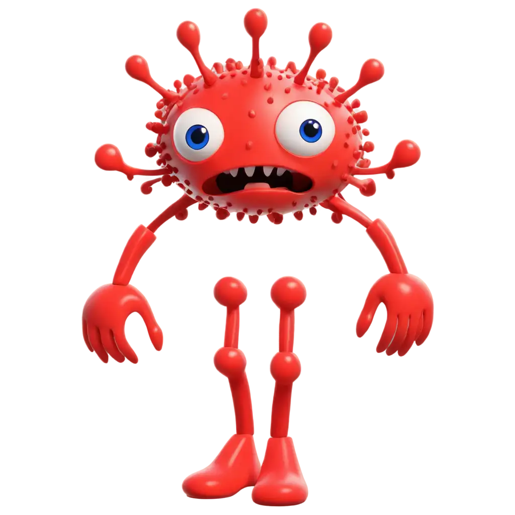 Red-Cyber-Virus-3D-Cartoon-PNG-HighQuality-Image-for-Digital-Designs