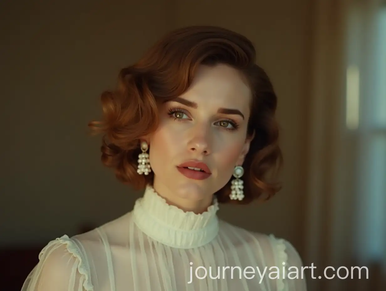 Elegant-Woman-in-White-Dress-with-Brown-Hair-in-Romantic-Comedy-Cinematic-Still