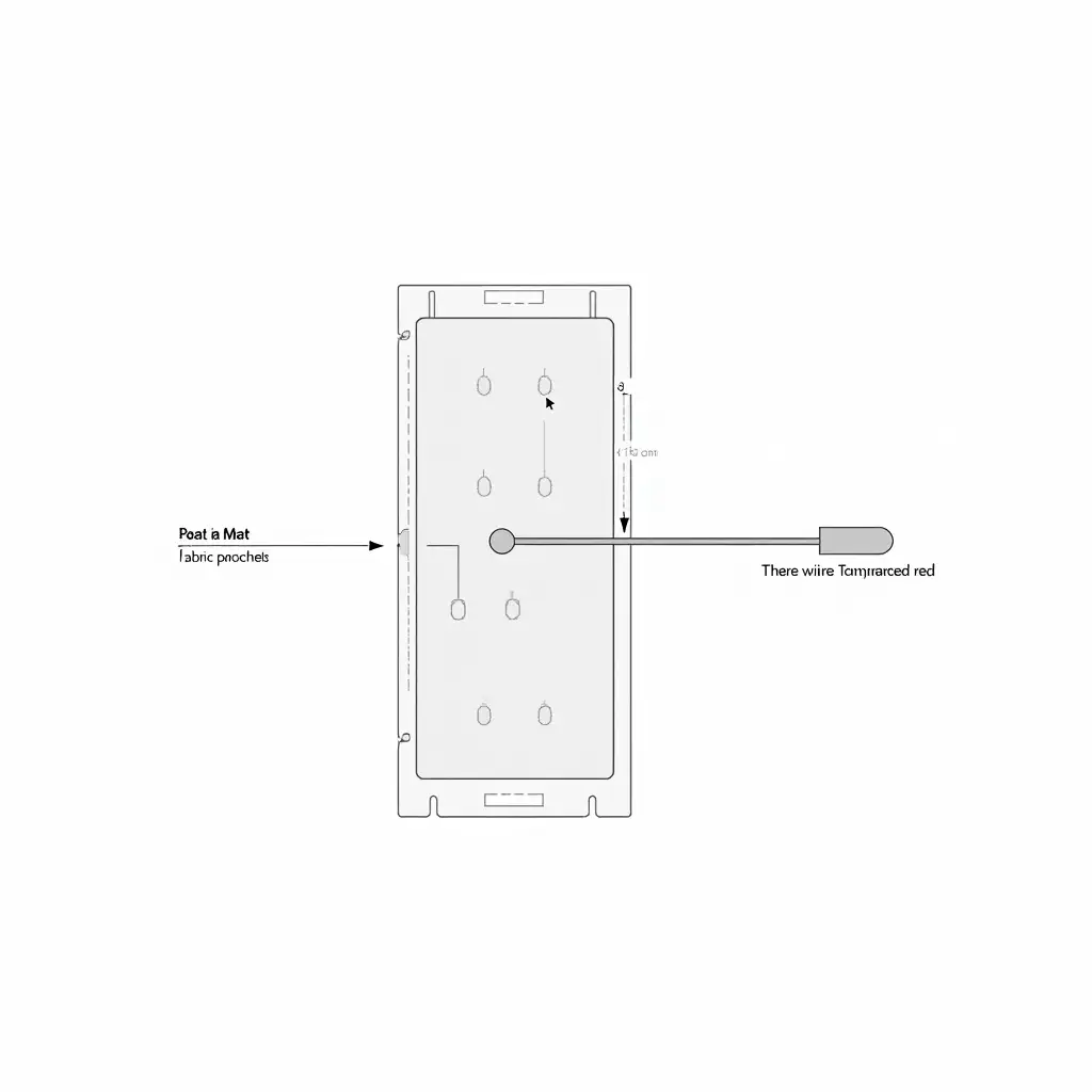 BlackandWhite-CrossSectional-Schematic-of-a-Fabric-Mat-for-Patient-Weighing-with-Embedded-Springs