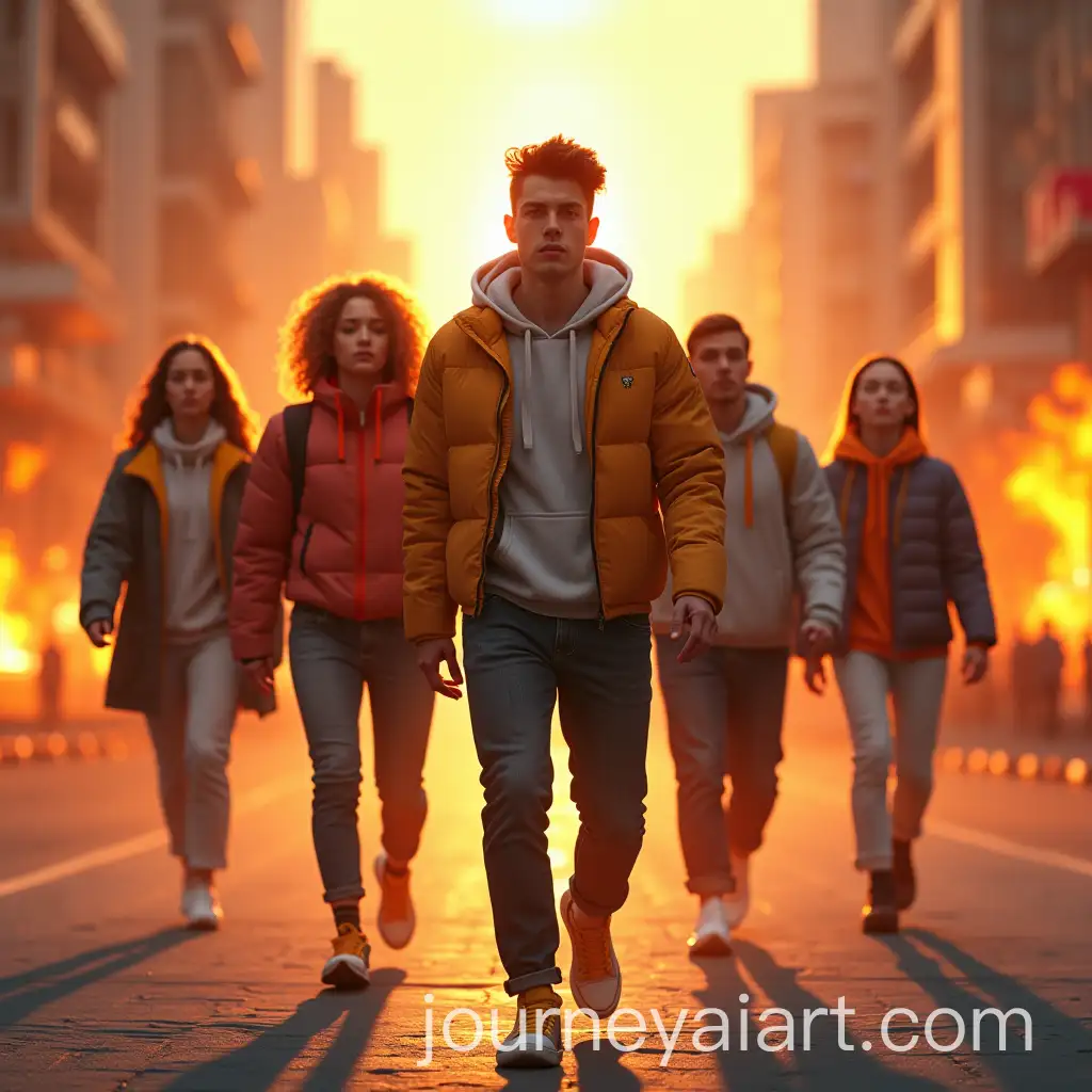 Dynamic-Youthful-Ambition-Confident-Young-Individuals-in-Stylish-Clothing-Stride-Forward-in-Urban-Landscape