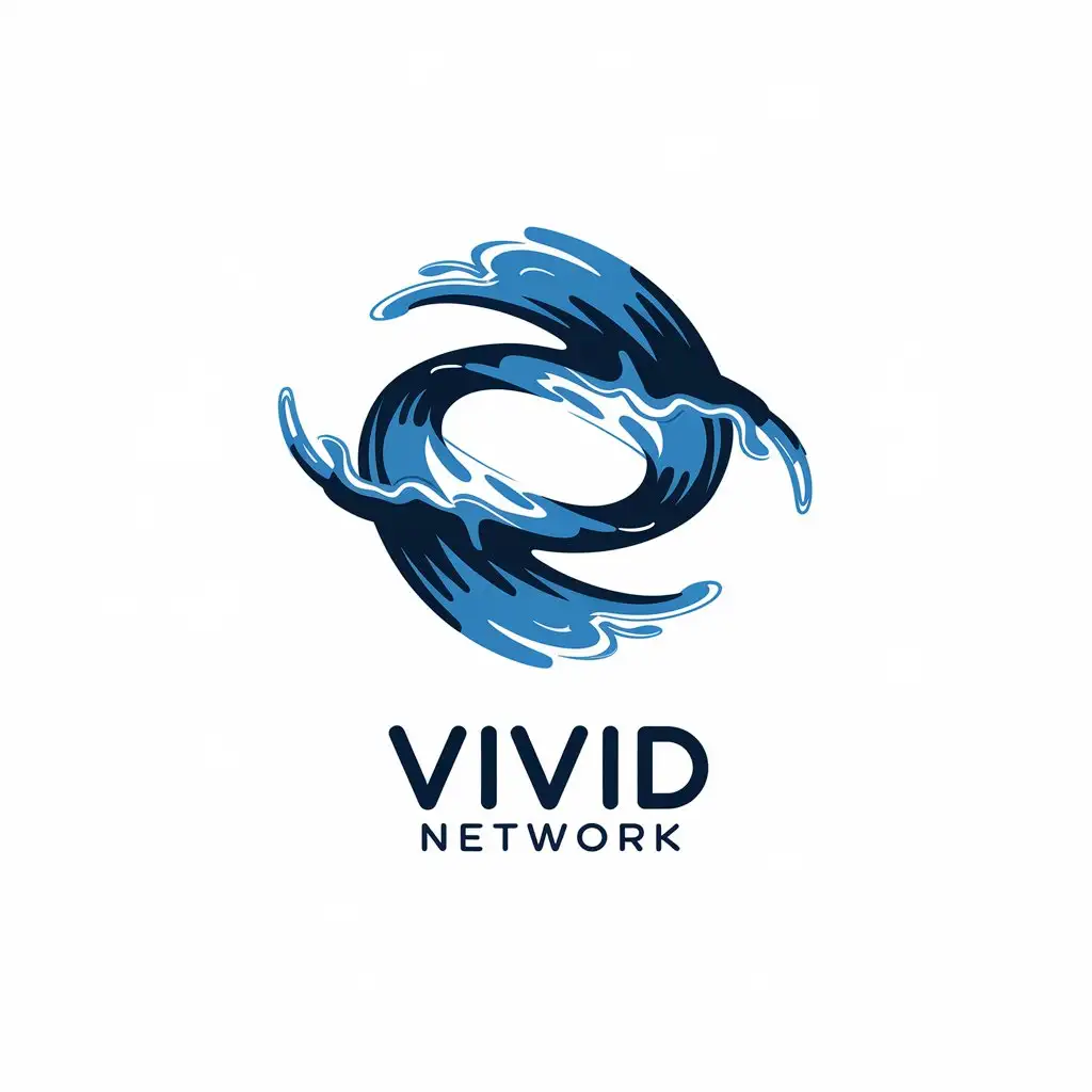 LOGO-Design-For-Vivid-Network-Water-Symbol-with-Clear-Background