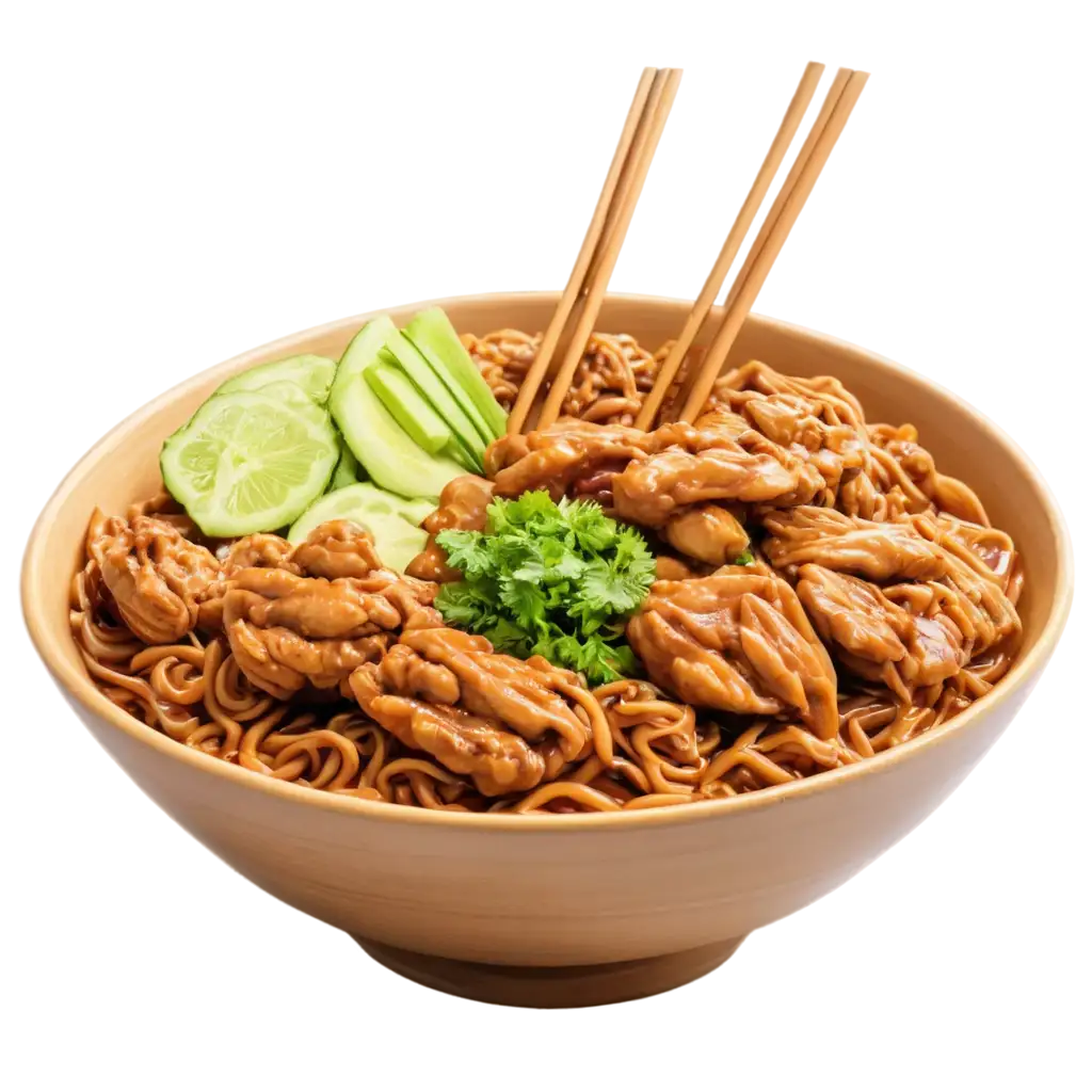 Mie-Ayam-PNG-Image-HighQuality-Render-for-Clear-Culinary-Visualization