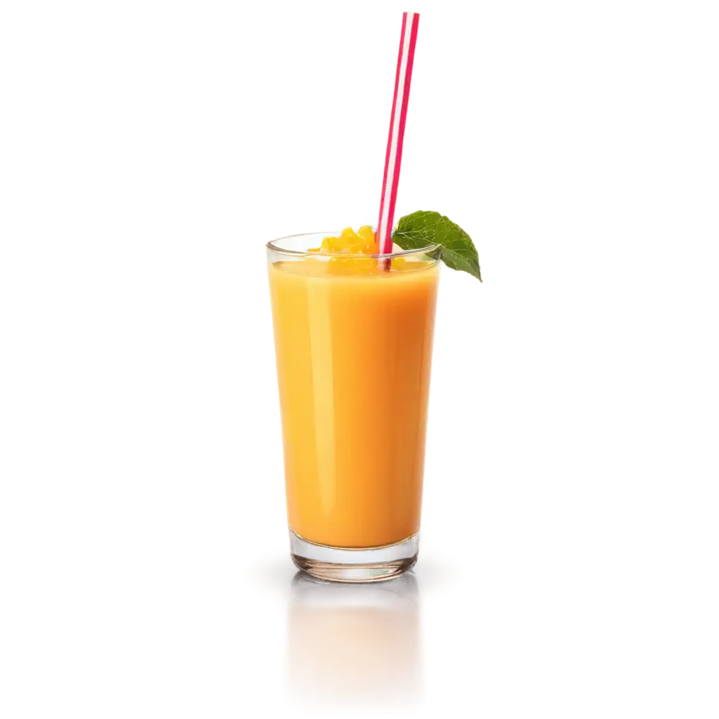 Mango-Juice-Glass-with-Straw-PNG-HighQuality-Transparent-Image-for-Versatile-Use