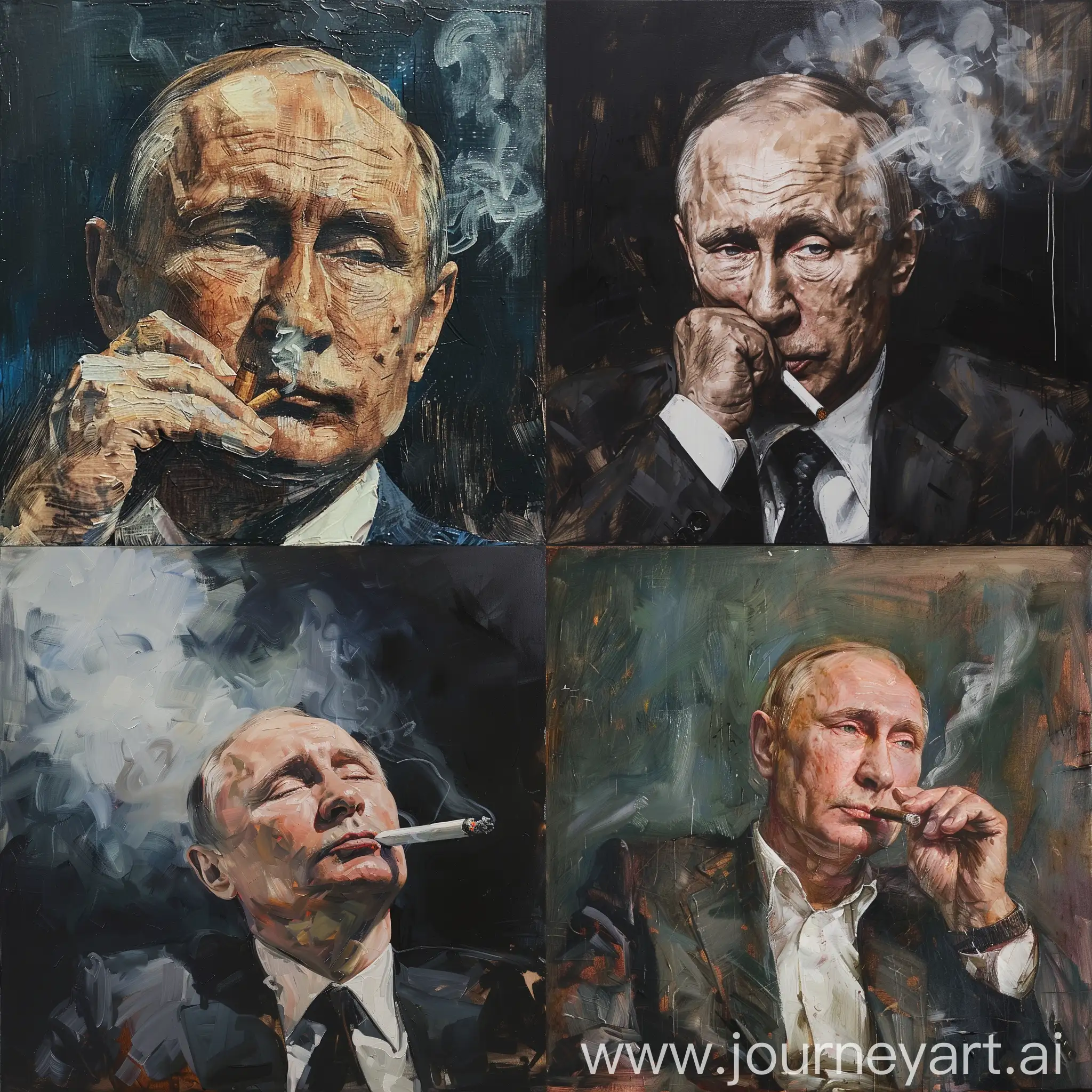 Vladimir-Putin-Smoking-a-Cigarette