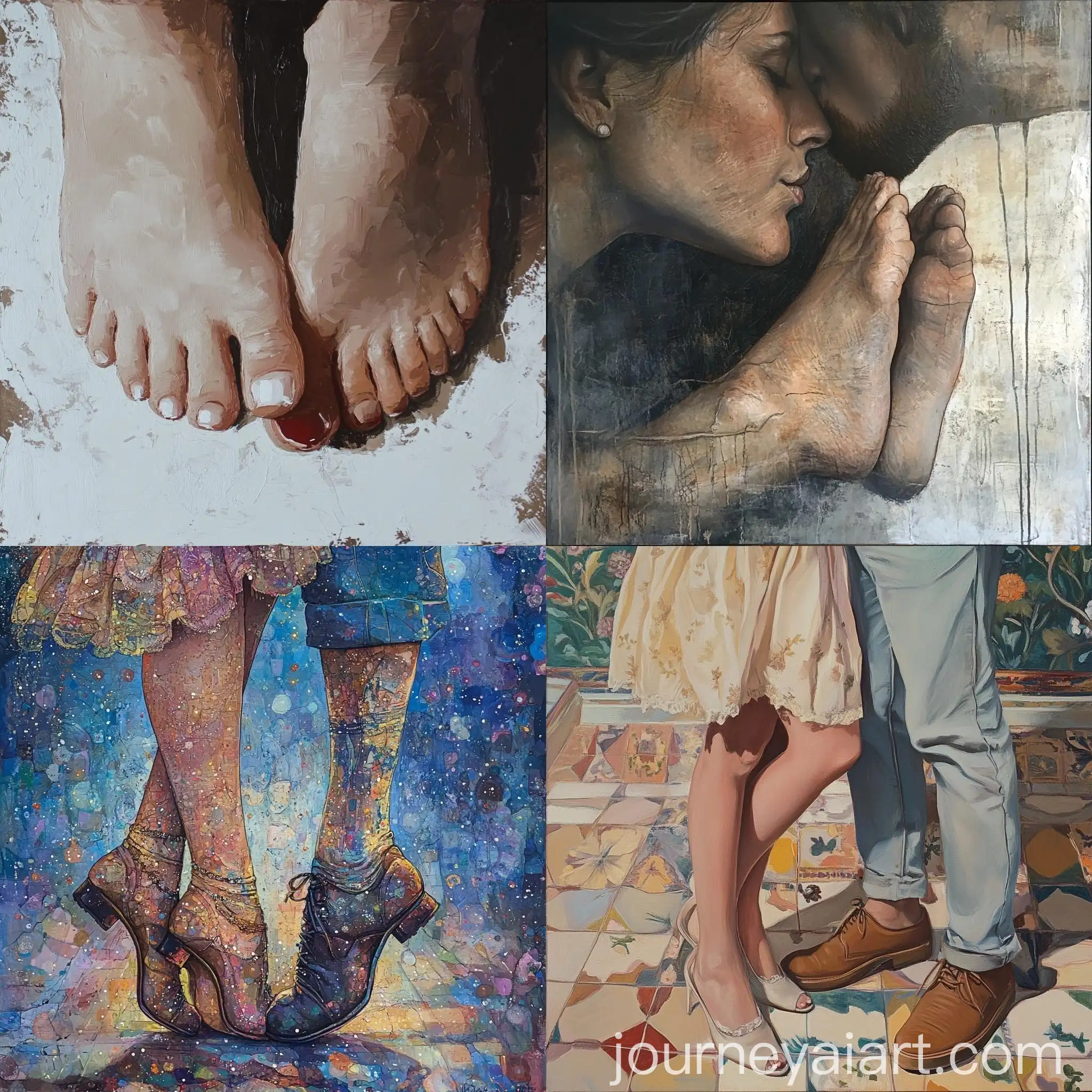 Feet-Kissing-Moment-in-Monochrome-with-Depth-and-Emotion