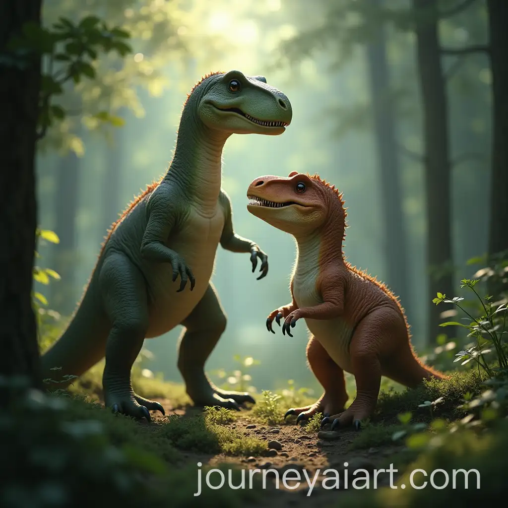 Magical-Forest-Encounter-TRex-and-Friend